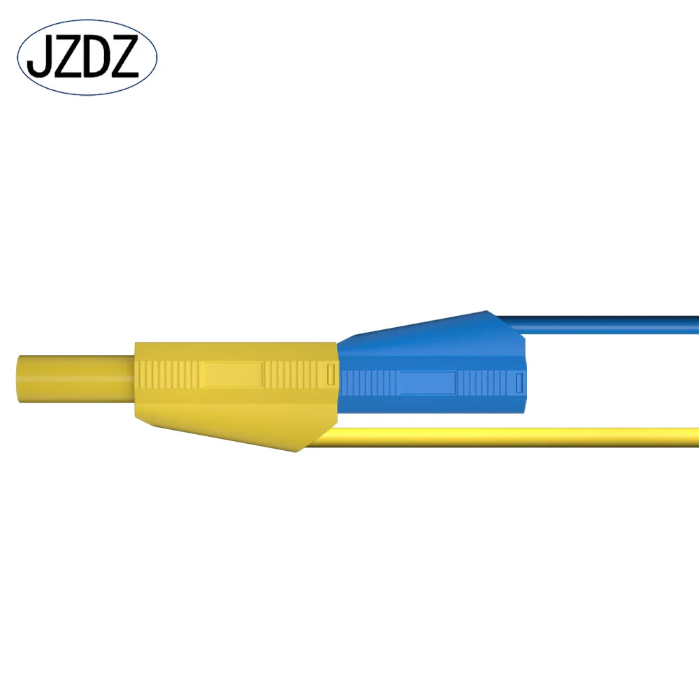 JZDZ 5 szt. W pełni izolowany od 4mm wtyczka bananowa 100cm, w pełni izolowany multimetr przewód testowy przewód 70021