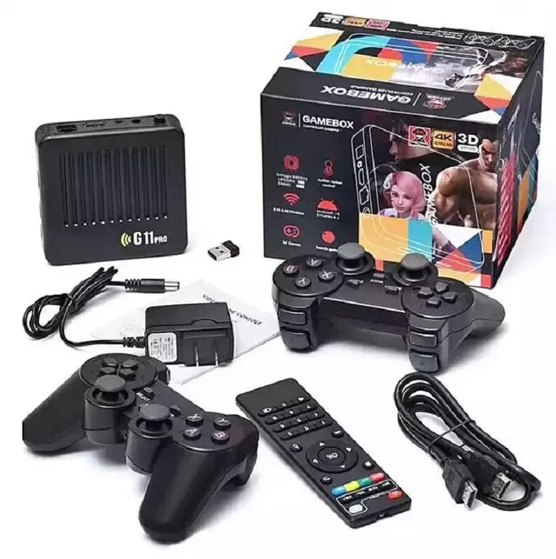 G11 Pro Video Game Box Console Dual System TV Box 64G/128G/256G 4K Output Built in 60000 Games for Android 9.0 video game console game console