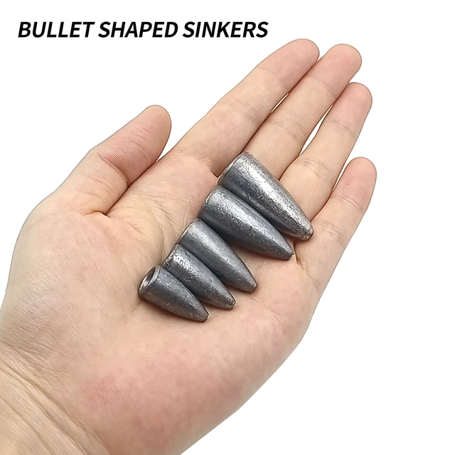 60PCS Bullet Fishing Weight Slip Sinkers Worm Weights Sliding Fishing  Weights Sinkers Tools Texas rigs for Bass Fishing Tackle - AliExpress