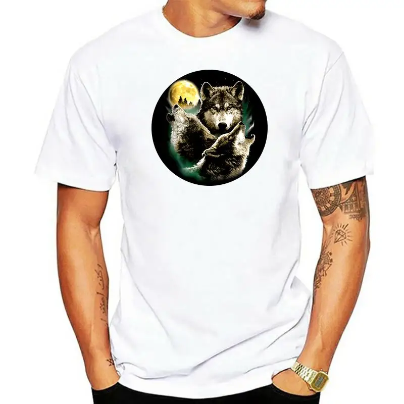 

Wolves Horde Wolf Moon Mens T-Shirt Xs-3Xl Short-Sleeved Tee Shirt