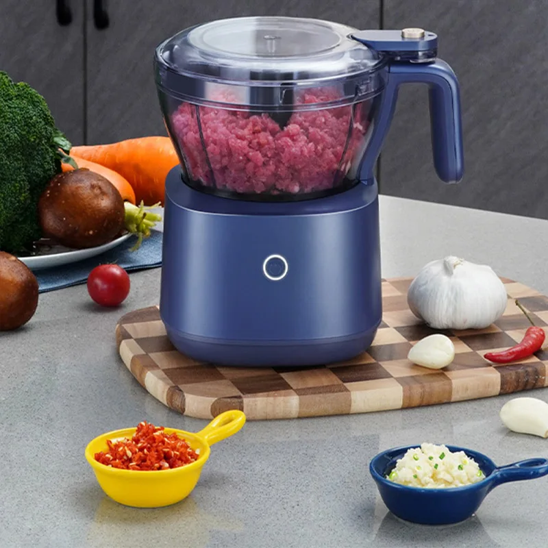 

Бытовая мясорубка, электрическая маленькая Автоматическая Мясорубка большой емкости, многофункциональная детская вспомогательная Магия Чеснока