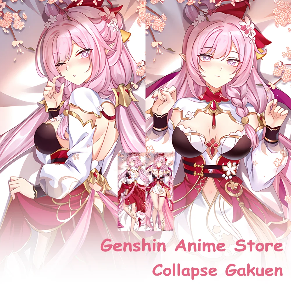 

New Honkai Impact 3 Dakimakura Collapse Gakuen Anime Body Pillow Soft Cushion Cover Hugging Body Pillowcase Otaku Gifts