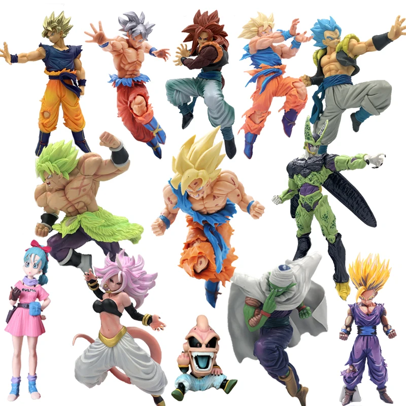 Figurine Dragon Ball Broly Vs Goku - Statue PVC 28cm - Décoration