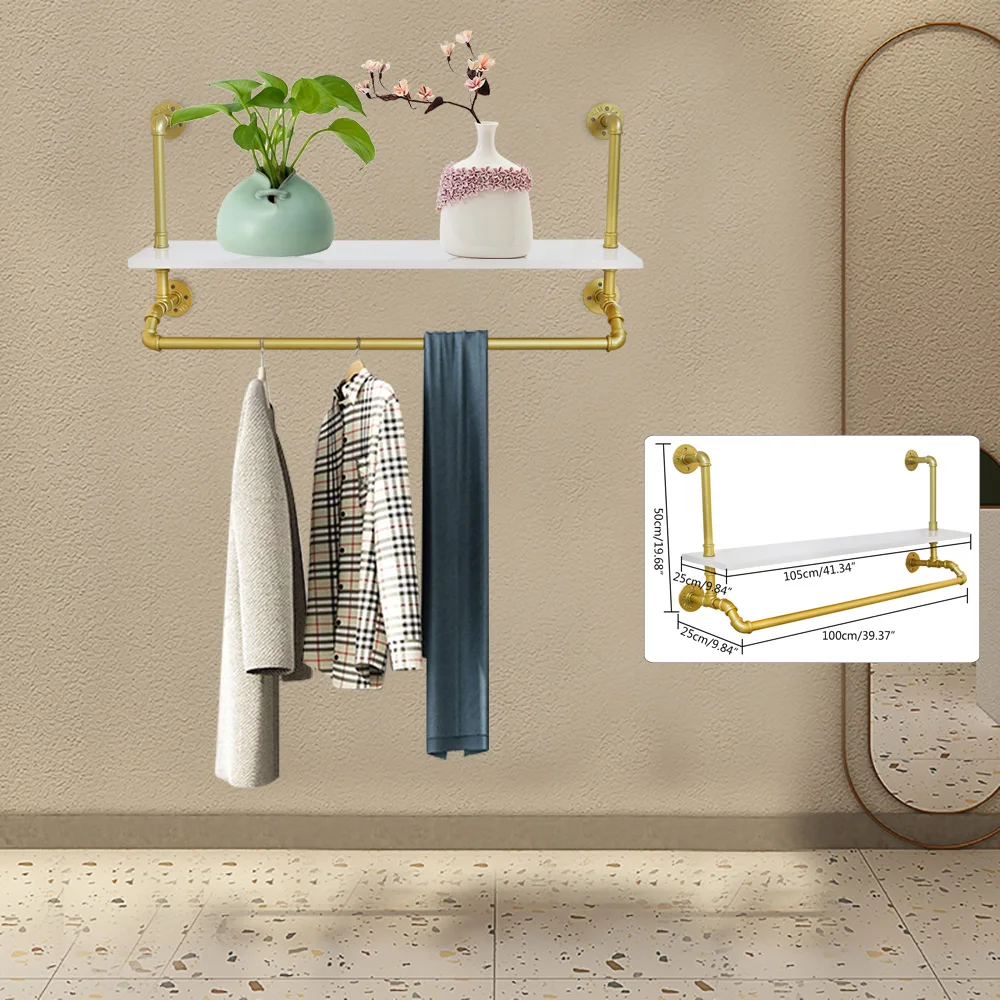 Decorative Wall Hooks, 4Pcs - Solid Brass Entryway Coat Hooks, Hangers Wall  Mounted for Bathroom (12mm x 40mm) 