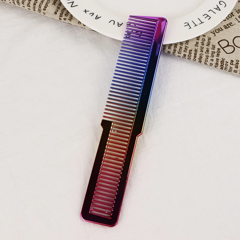 Professional Electroplated Fine Tooth Hair Comb - Ideal