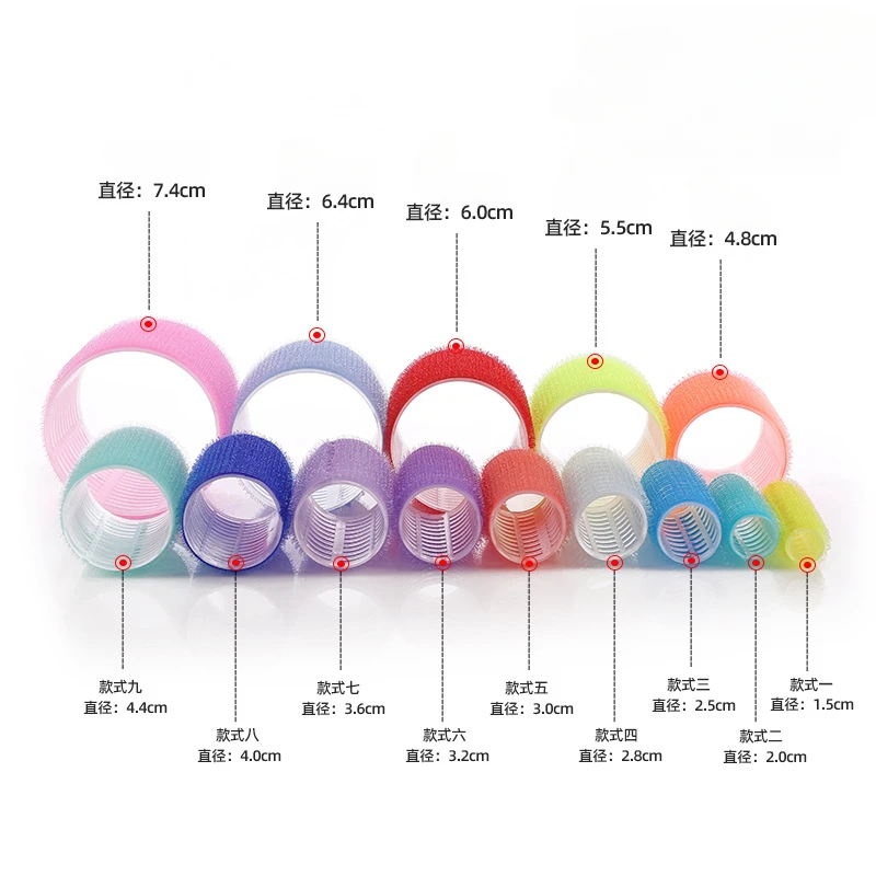 6pcs Hair Styling Tool Self-adhesive Hair Roller Heatless Air Bangs Rollers Curlers Volume DIY