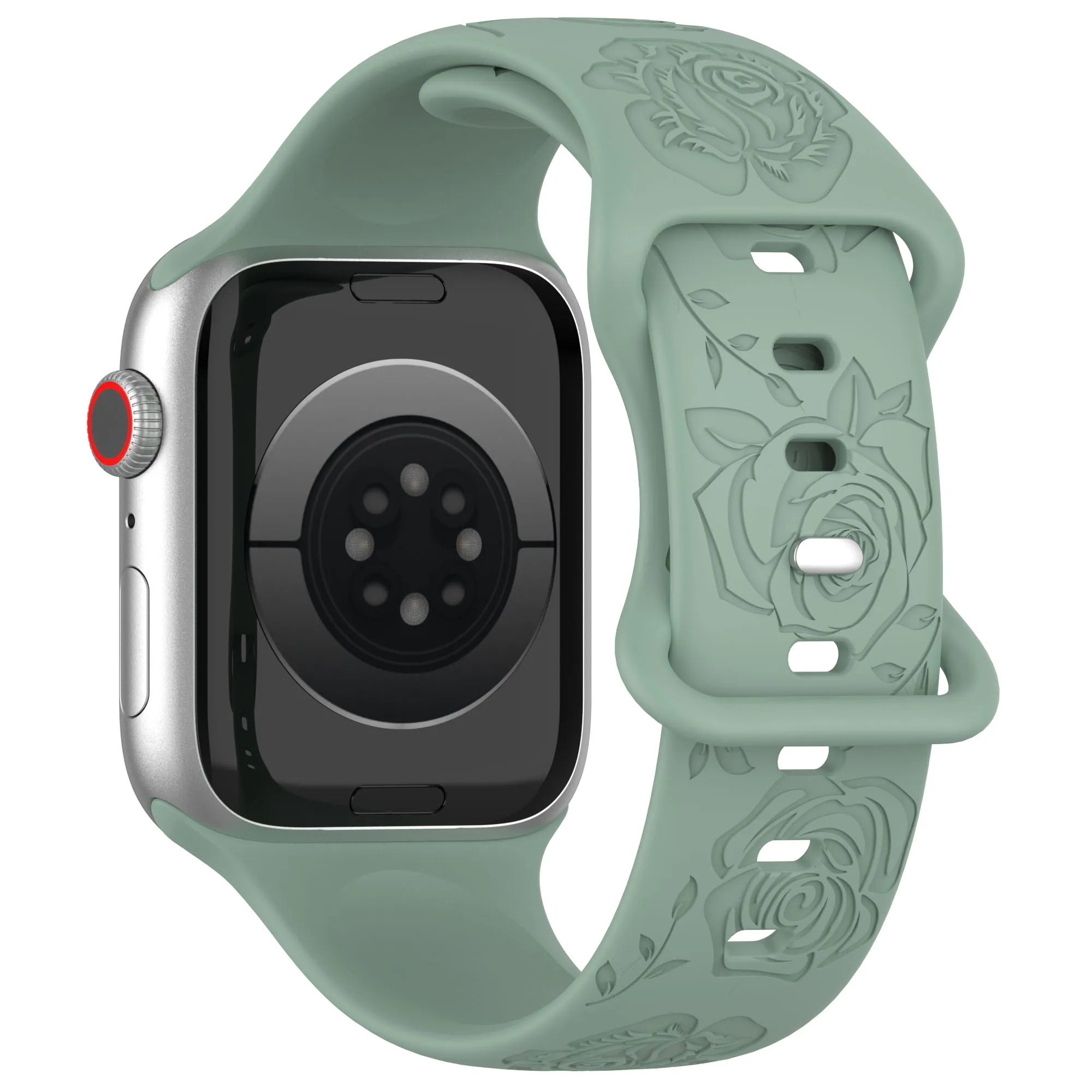 Premium Soft Silicone Watch Strap with Pattern Design