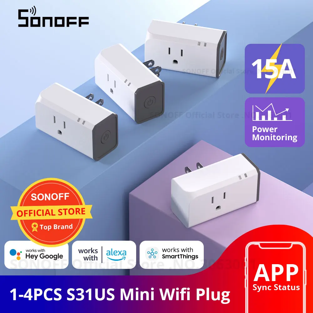 Conector Inteligente Sonoff Enchufe Inteligente Wifi S31 Con