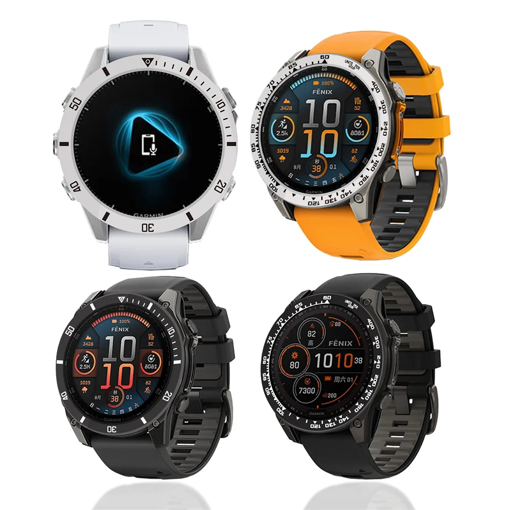 BEHUA Decorative Metal Bezel Ring Styling Case for Smartwatch Protective Cover