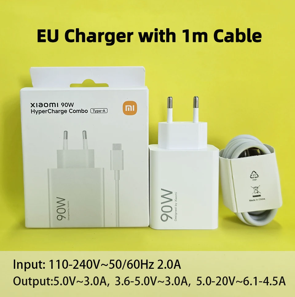 ตัวเลือกสินค้า อะแดปเตอร์ชาร์จเร็ว 90W แท้ Xiaomi ชาร์จไฟแรง เต็มเร็ว สำหรับมือถือ Xiaomi
