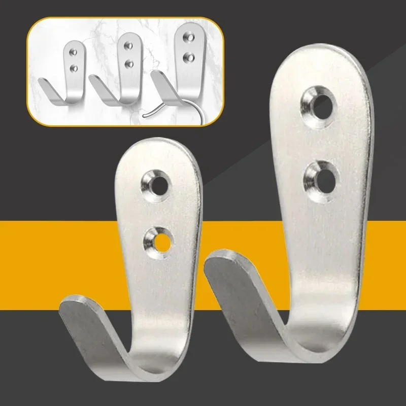 5pcs Stainless Steel Wall Hooks 1