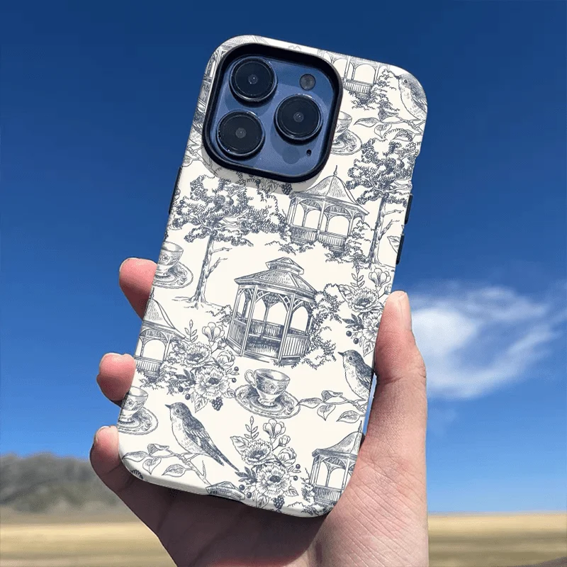 Luxury Vintage Fashion Pattern Double-Layer Back Cover Phone Case