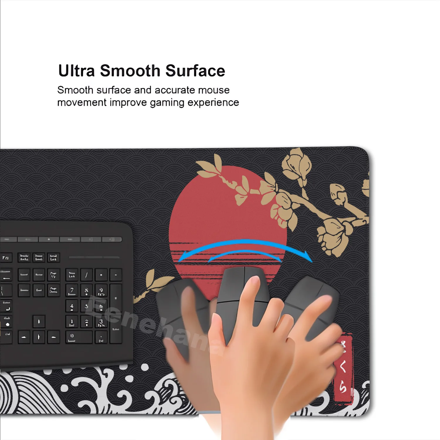 Japan Kirschblüte Mauspad Anime Büro Teppich Gamer Tastatur Zubehör Computer Schreibtisch Matte Laptops Gaming Sakura Mousepad – Detail 1