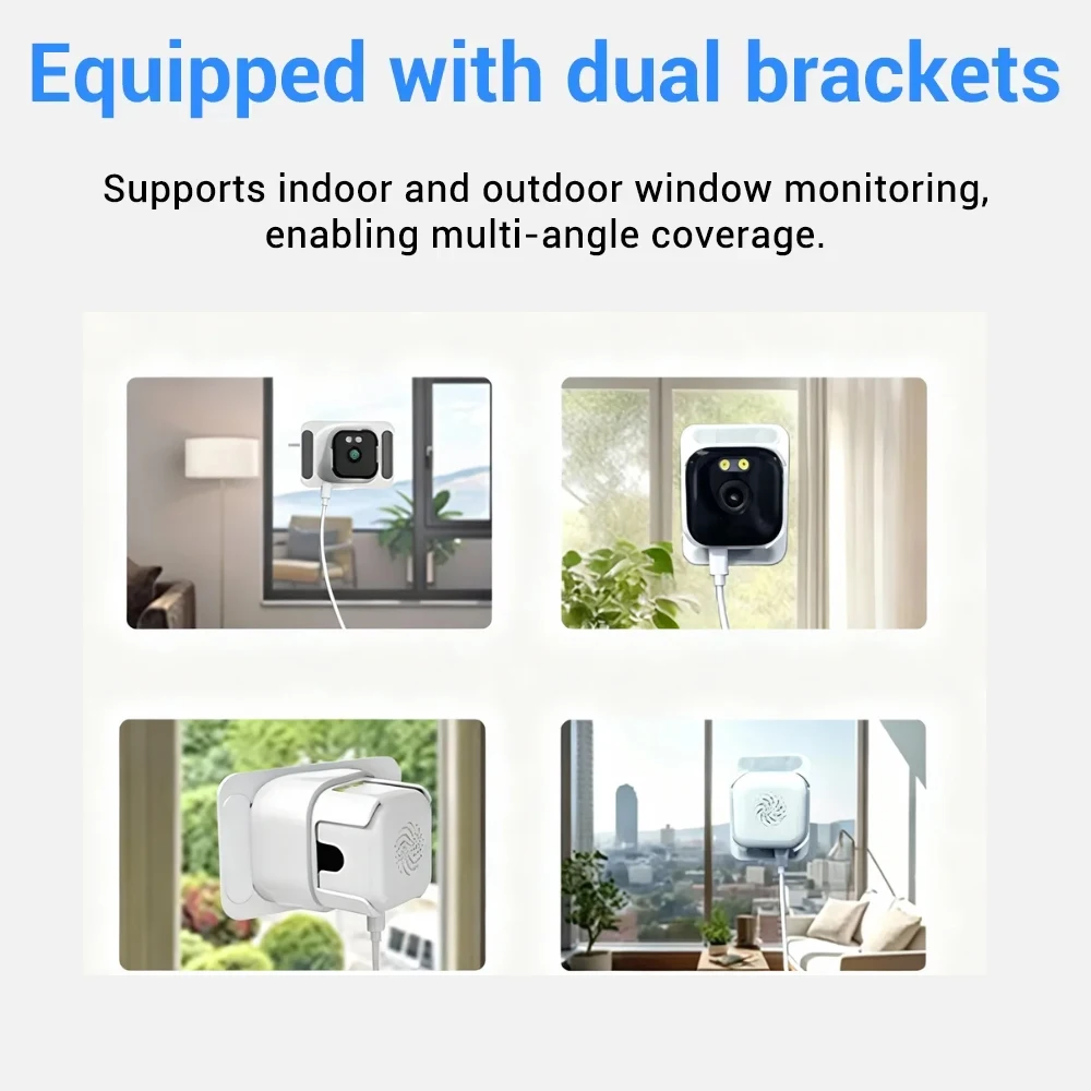 OKAM PRO APP Mini HD 2K 5MP 5G Wifi Color Night Vision 24/7 Recording Doors Interior Windows Stickers Camera Home Safety 6