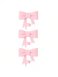Bow Straw Covers Cap Toppers for Tumbler Cups - Set of 1 or 3 (Pink 3PCS)