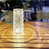 Rose Crystal Lamp Crystal Lights Touching Control with USB Port 3/16 RGB Color Changing Romantic Rose Diamond Table Lamp 2