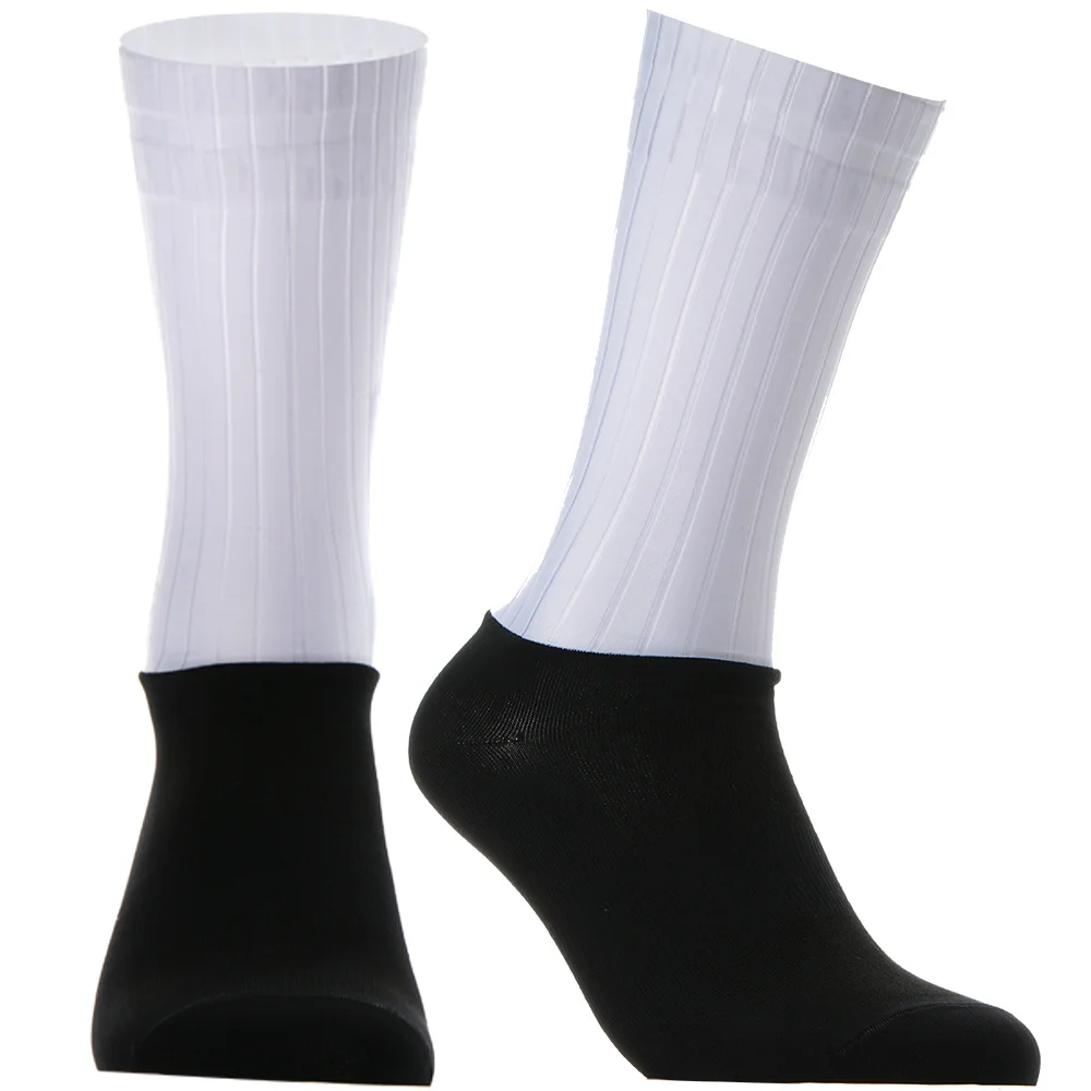 Sports Socks Cycling Socks Fitness Sports Socks Sport Socks New Pro Team Aero Colorblock Socks Body Non-Slip Silicone Cycling Socks Men's Cycling Sports Running Calcetines
