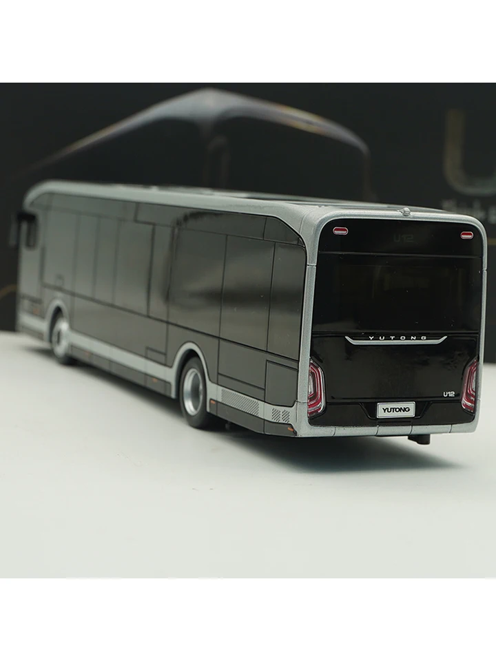 1:42 Yutong Bus U12 Overseas Edition Black Diamond Pure Electric