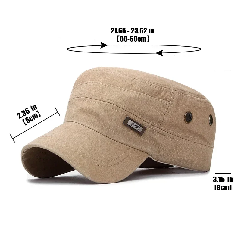 Military Cadet Flat Cap baseball cap flat cap Fashion Clothes Adjustable Snapback Hat Unisex New Fashion Classics Outdoor Casual Sport Baseball Cap