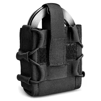 Handcuffs Holster Open Top Handcuff Pouch Shackles Holster Molle Handcuff Case Small Pockets Cuff Pouch for Duty Belt 1