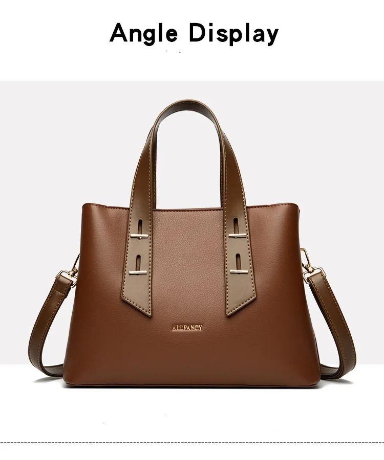 Neue Ankunft Luxus Frauen Umhängetaschen PU Satchel Handtaschen für Frauen Schulter Tote Geldbörsen Griff Satchel Geldbörse – Detail 7