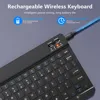Bluetooth Wireless Keyboard Mouse For IOS Android Windows Tablet For iPad Air Mini Pro Spanish Korean Portugal Russian Keyboard 5