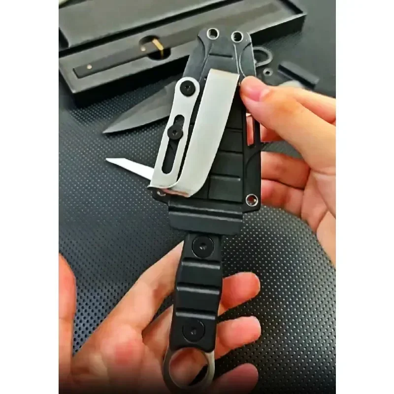 S4290349612364eaf94b42602fa8eb3f3U New Pocket knife Outdoor small straight knife,utility knife +K sheath, high hardness survival knife, camping EDC tool portable Mallzona