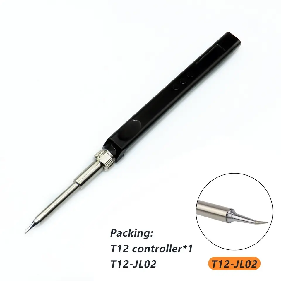 JV100 T12 OLED Mini Electric Soldering Iron Kit PD USB-C Repair Tool Adjustable Temp Portable Solder Welding Station Heat Pencil image 22
