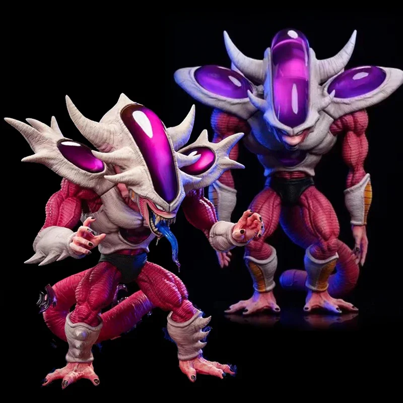 31Cm Anime Dragon Ball Frieza Figure Gk White Hole Fantasy Four Forms Namek Freezer Action Figure Pvc Collection Model Toys