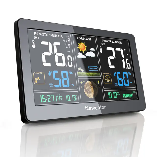  Newentor Weather Station Q3, Weather Stations with 3 Remote  Sensors Q5 : Patio, Lawn & Garden