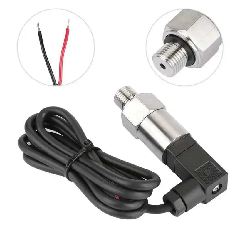 G1/4" Silicon Pressure Transmitter Transducer for Water Gas Oil 4-20mA Output 0-1.6MPA Transducer Pressure
