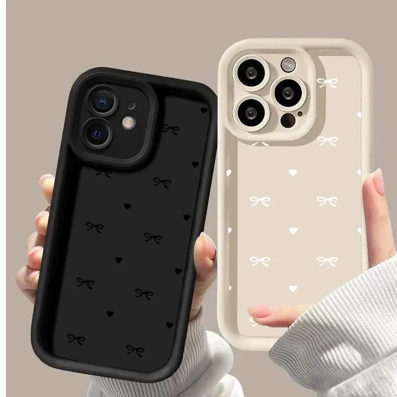 Cute Love Heart Bow Phone Case Cover