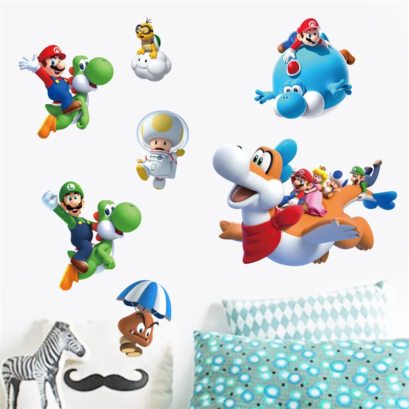 MINISO Cartoon Game Wall Sticker For Kids Rooms Decals Nursery Home Decor Vinyl Mural For Boy Bedroom Living Room Mural Art wall stickers wall sticker