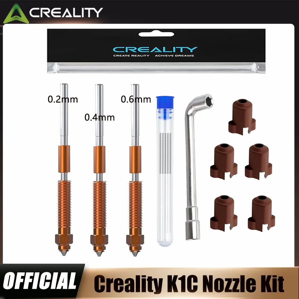 Creality Original K1C-Düse, Einhorn-Schnellwechsel-Ender 3 V3-Düse, Düse für Creality K1C/Ender 3 V3/Ender 3 V3 Plus 3D-Drucker
