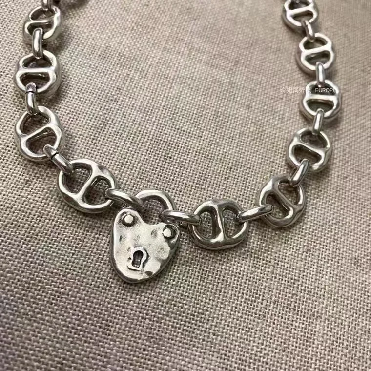 2022 New Popular Stainless Steel Alloy Silver Color Bead Necklace Women's Favorite Factory Free Wholesale Shipping