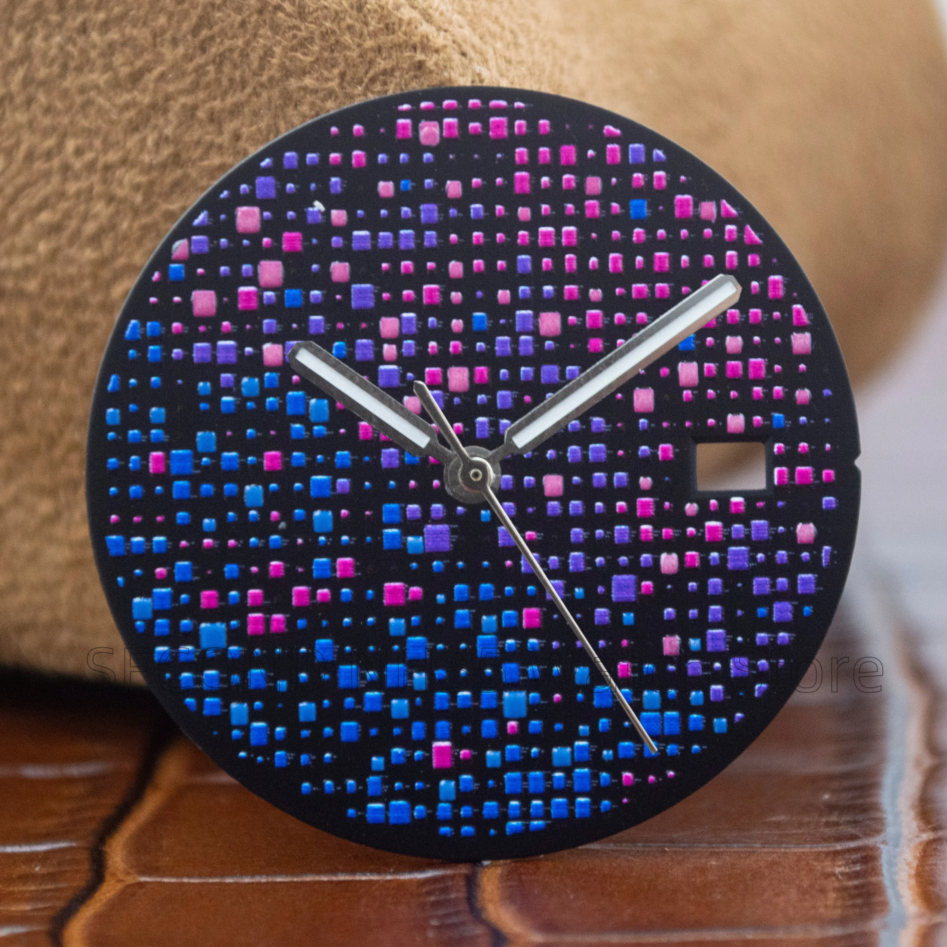 Rose Gold Black PVD Stainless Steel Watch Case with Sapphire Glass - 41mm Waterproof Design