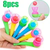 2/4/8Pcs Plastic Pipe Blowing Ball Toys For Kids Outdoor Sports Games Balance Training Learning Toys Children Funny Gifts 1