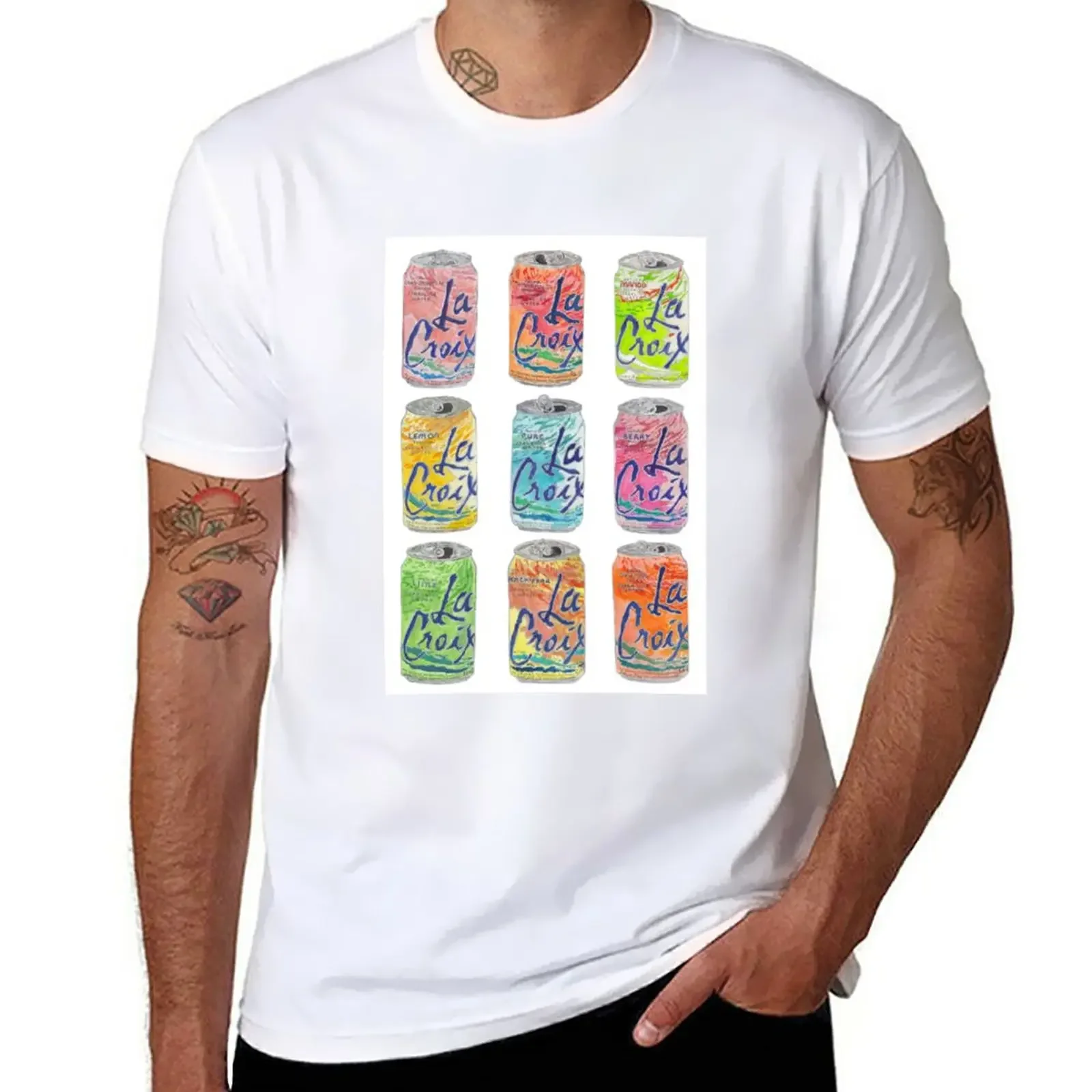 

La Croix Cans T-Shirt sweat funnys new edition vintage fitted t shirts for men