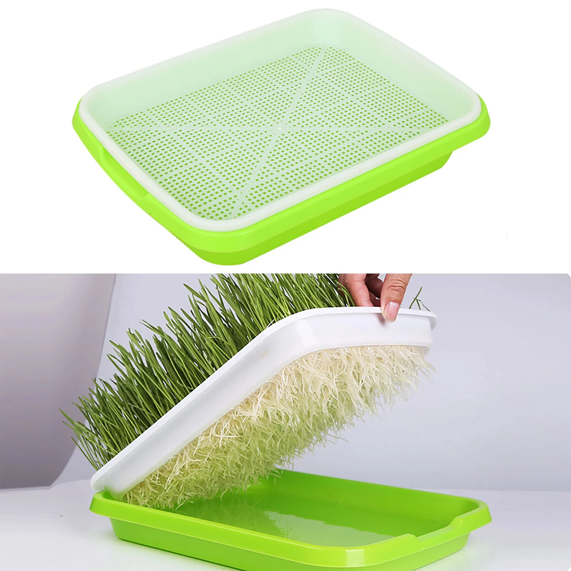Germination Tray Seed Germination Tray Seedling Tray Wheatgrass Seed Planting Soilless Cultivation Planting Pot Germination Tray Seed Germination Tray Seedling Tray Wheatgrass Seed Planting Soilless Cultivation Planting Pot