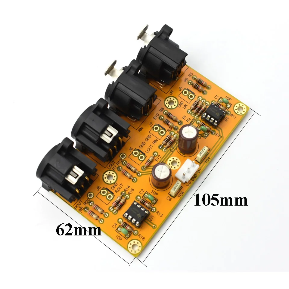 Equilibrar Pré-amplificador Equilibrado Xlr para Desequilibrado Rca Desequilibrado Rca para Equilibrado Xlr Rca para Xlr Converter Switch Board para Dca - Image 2