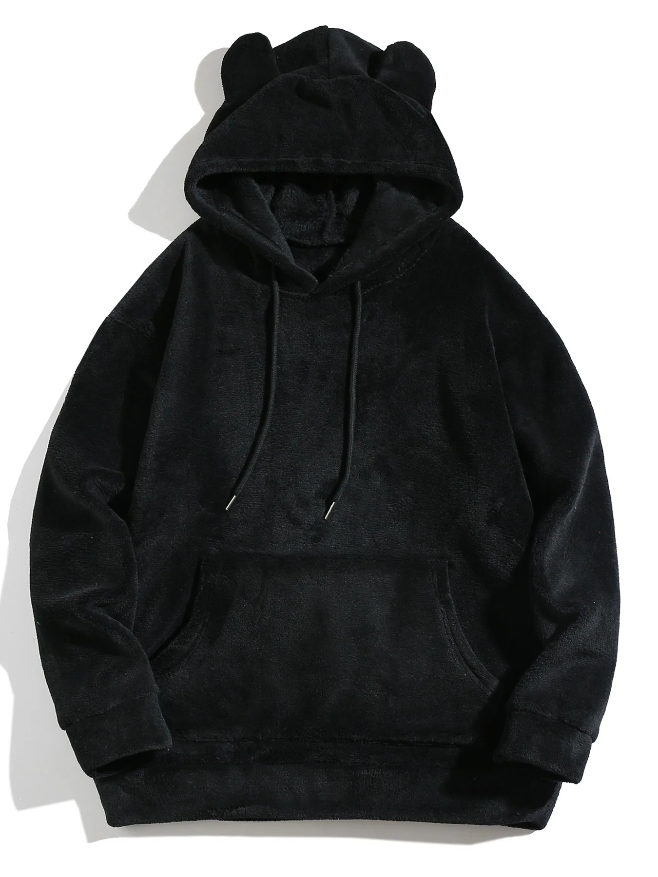 Men's Soft Fluffy Velvet Hoodie Sweatshirt