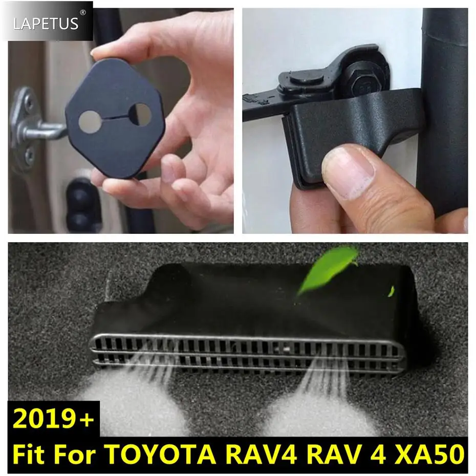 

Door Lock Buckle Limit Stopper Seat Under Air AC Vent Outlet Cover For TOYOTA RAV4 RAV 4 XA50 2019 - 2023 Plastic Accessories