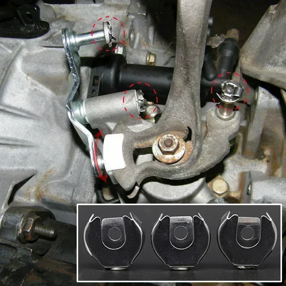 Gear Selector Wiring Lock Washer Shift Relay Lever Slide Bushing Kit Sliding Shoe Bearing Socket For Audi A2 8Z 2000 2001-2005