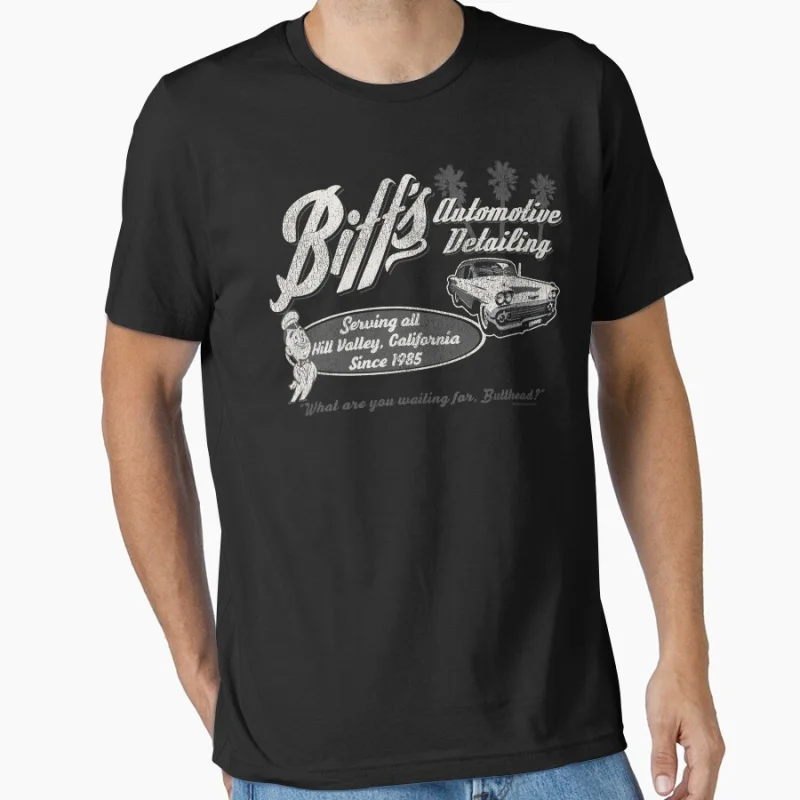Vintage-Sci-Film „Zurück in die Zukunft“ Save The Clock Tower Zeitreise-T-Shirt, große Oberteile, bedruckte Kleidung aus 100 % Baumwolle