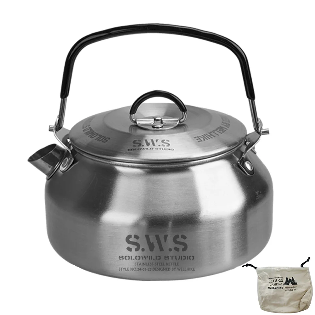 غلاية مع مقبض للسفر في الهواء الطلق ، غلاية ماء ،...