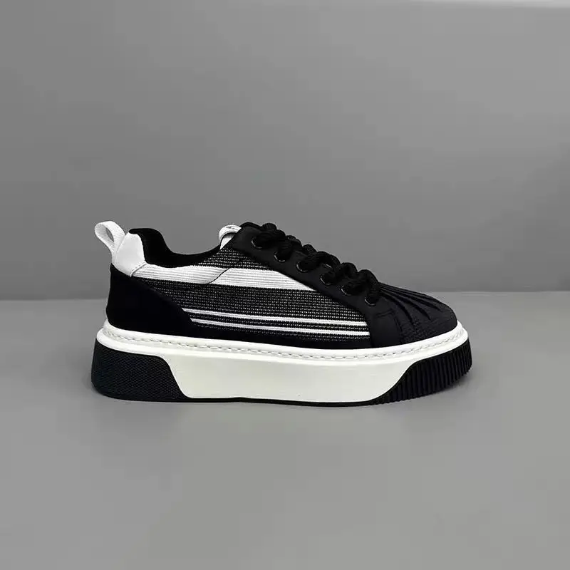 Moderne Herren Freizeitschuhe Mit Streifen Design Und Flachsohle_voghion.com