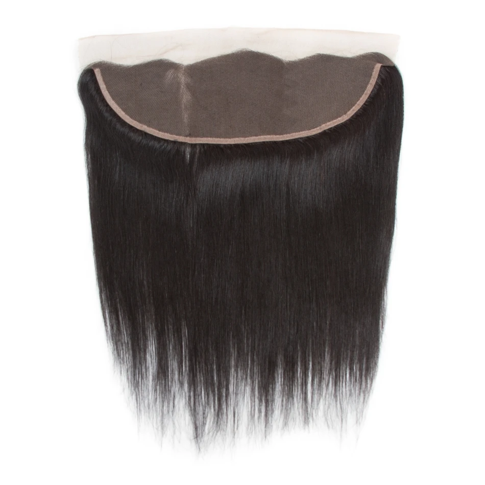 10A Straight Human Hair Lace Frontal Closures 13X4 and 13X6 Lace 100% Remy Hair Frontals Transparent Swiss Natural Color