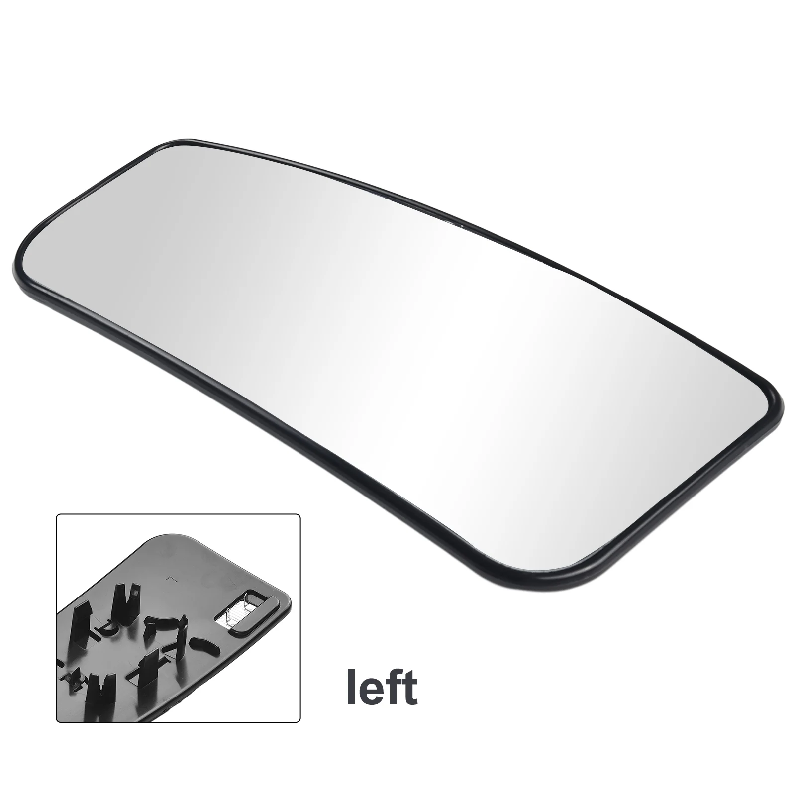 

For Ford Super Duty F250 F350 2017-2022 Left Driver Side Mirror Glass Heated Lower Left Rearview Mirror Replacement