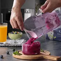 Blender domestique 2 en 1 de 6000 W, 2,5 L, broyeur de glace, robot culinaire, mixeur puissant pour la cuisine à domicile, en acier inoxydable, vitesse variable 7