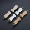 2pcs Mushrooms-Shape Screw-On Wooden Hook Coat Key Towel Mug Shaker Peg Wood Hooks & Screws Wall Mounted Bathroom Kitchen Hanger 6